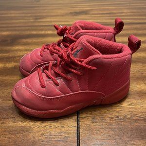 Nike Jordan 12 Retro TD XII AJ12 Bulls Toro Red Toddler Size 9C 850000-601 ~2018